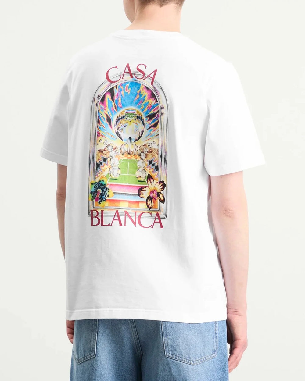 Casablanca Tennis Landscape Classic T-Shirt White - view 2
