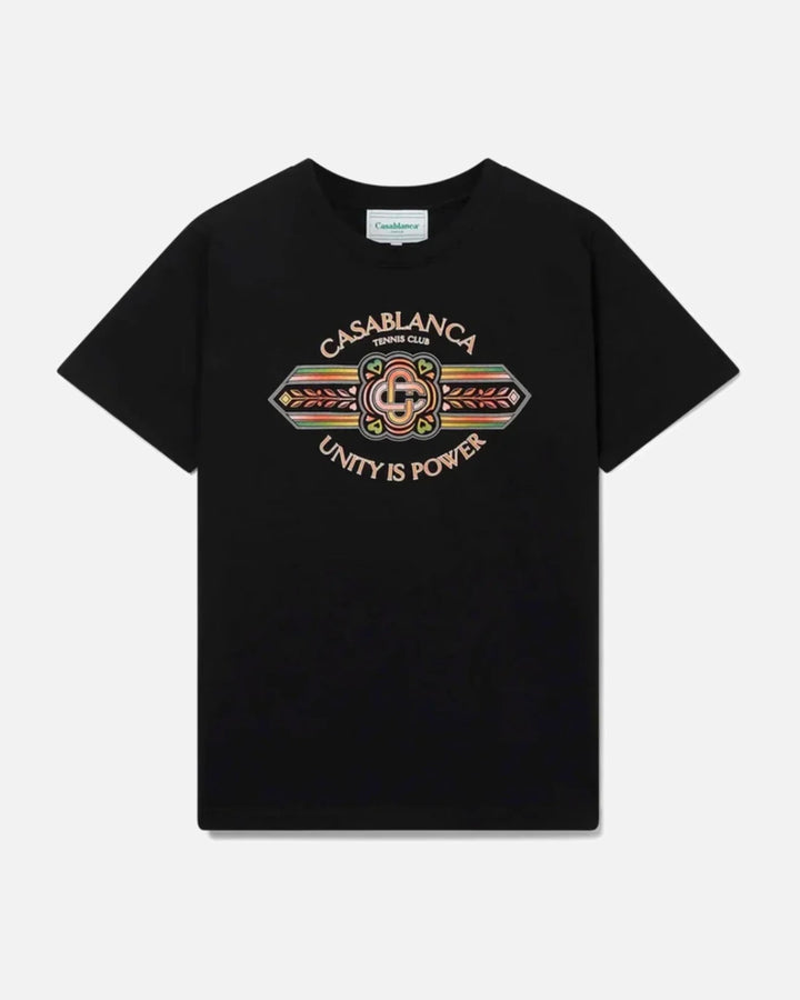 Casablanca Unity Is Power T-Shirt Black - view 1