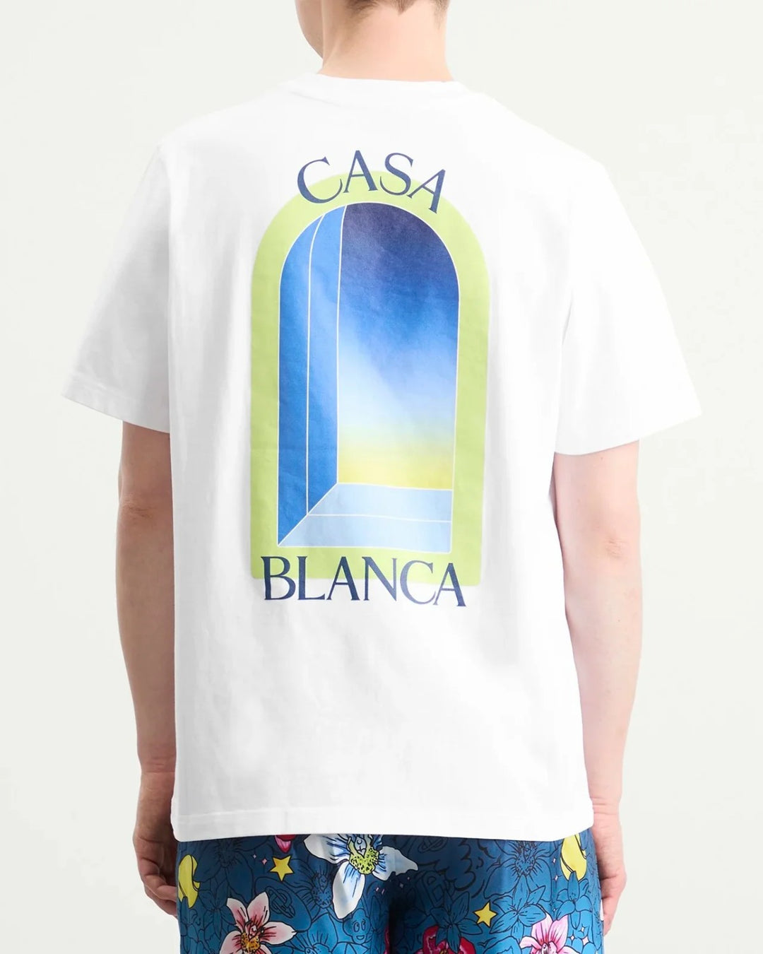 Casablanca White &amp; Lime Arches Short Sleeve T‑Shirt - view 3