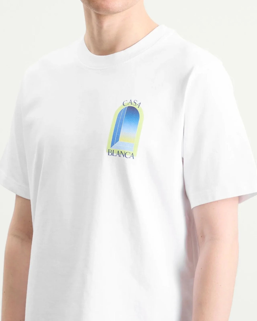 Casablanca White &amp; Lime Arches Short Sleeve T‑Shirt - view 4