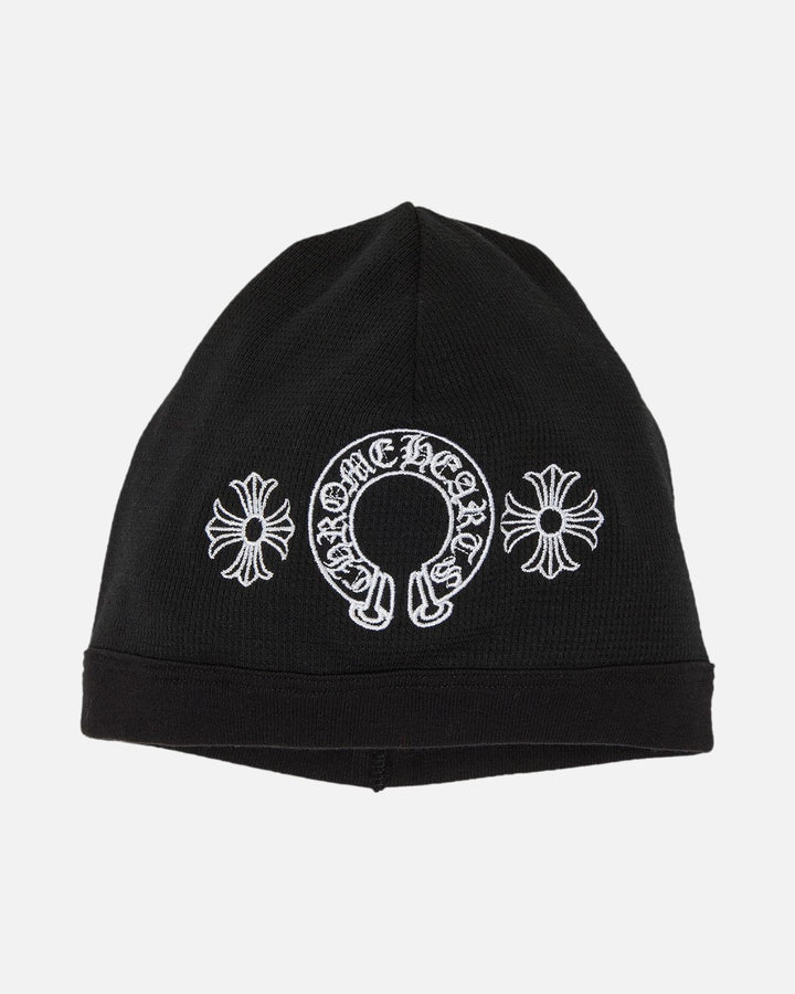 Chrome Hearts Biker Thermal Horseshoe Beanie Black - front