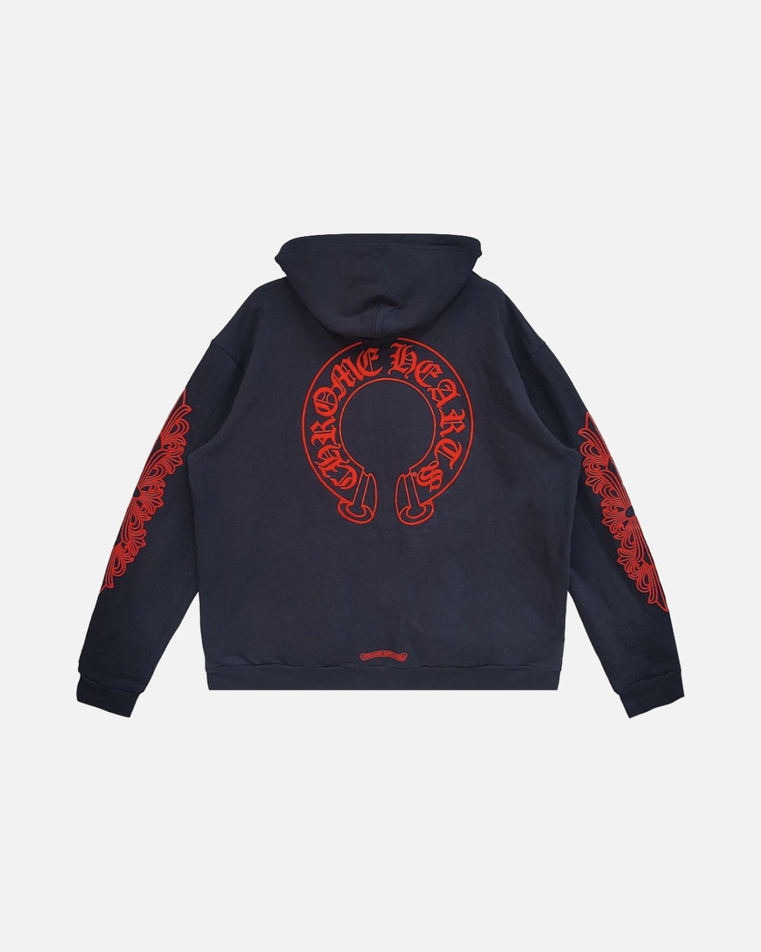 Chrome Hearts Horseshoe Floral Hoodie Navy/Red - view 2