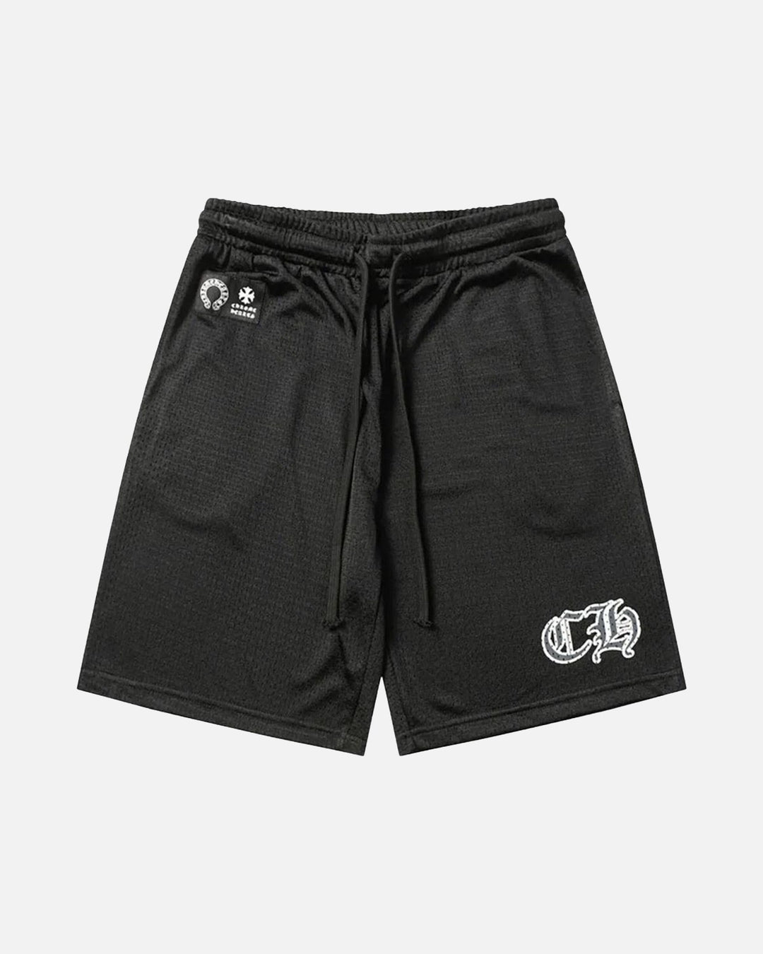 Chrome Hearts Mesh Warm Up Shorts Black - front
