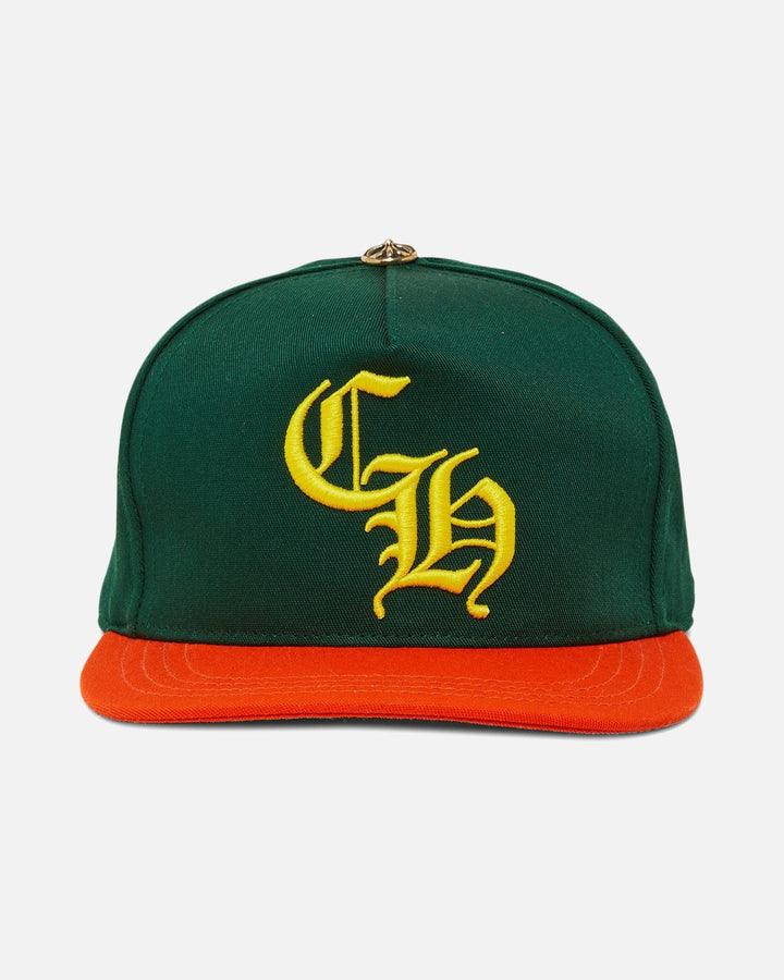 Chrome Hearts Miami Exclusive CH Baseball Cap Green/Orange - front