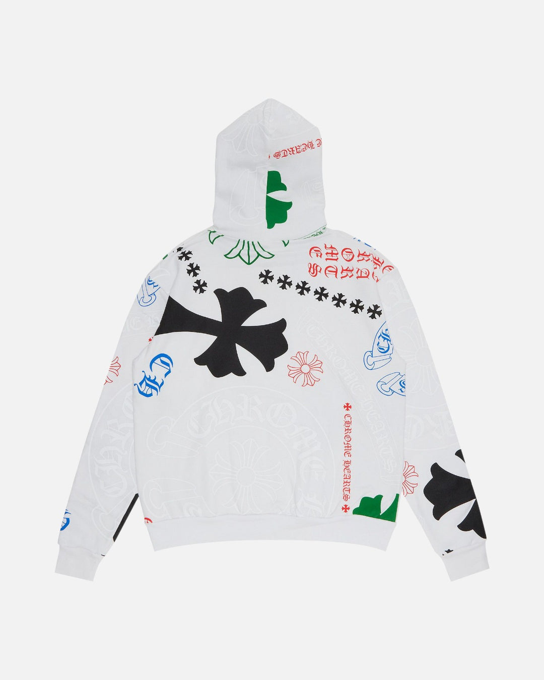 Chrome Hearts Stencil Multi Mania Horseshoe Hoodie White/Multi - view 2