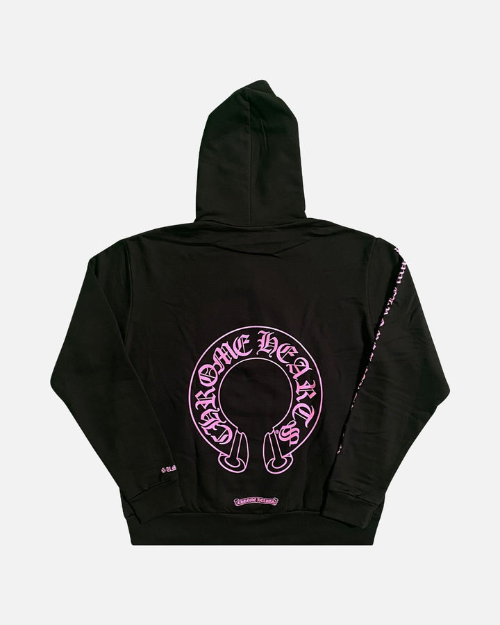 Chrome Hearts Web Exclusive Horseshoe Hoodie Black/Pink - view 2