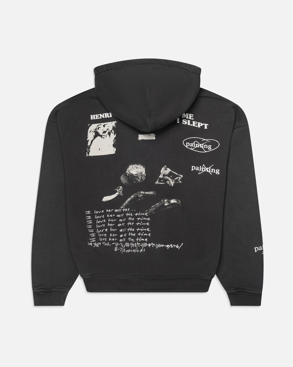 Enfants Riches Déprimés 13 Days In Detox Hoodie Faded Black - back