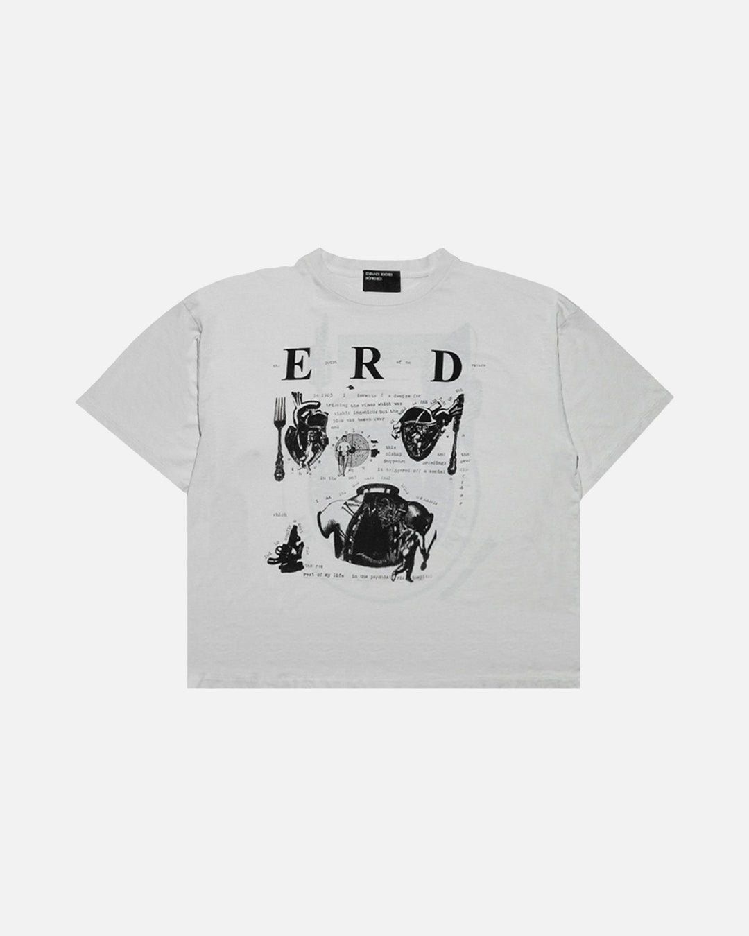 Enfants Riches Déprimés My Role In The War T-Shirt Faded White - front