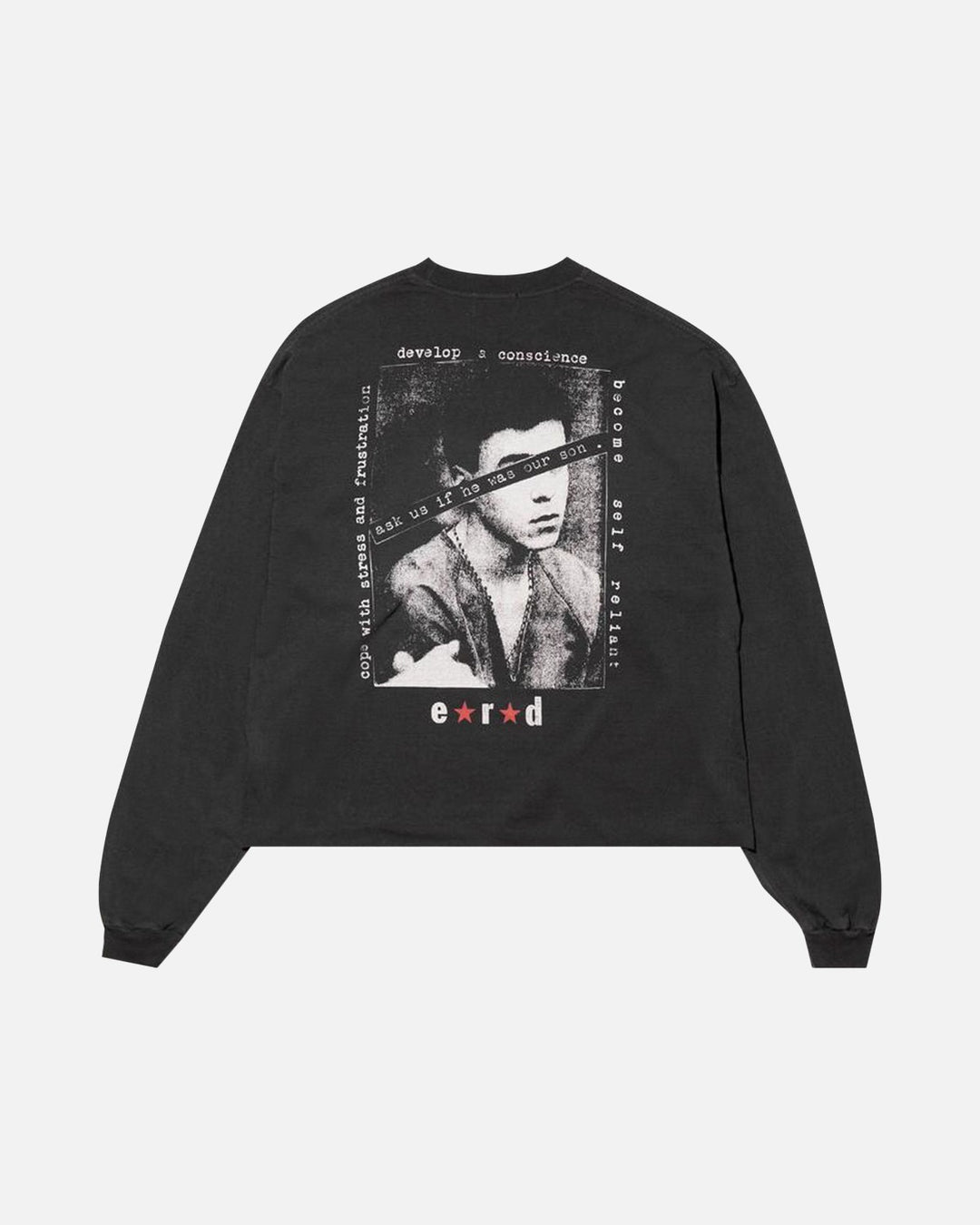 Enfants Riches Déprimés Teen Just Wanted Love Long Sleeve T-Shirt Faded Black - back
