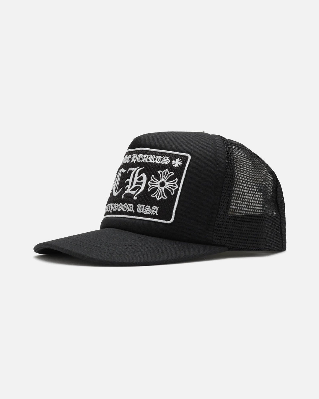 Chrome Hearts CH Hollywood Trucker Cap Black - side