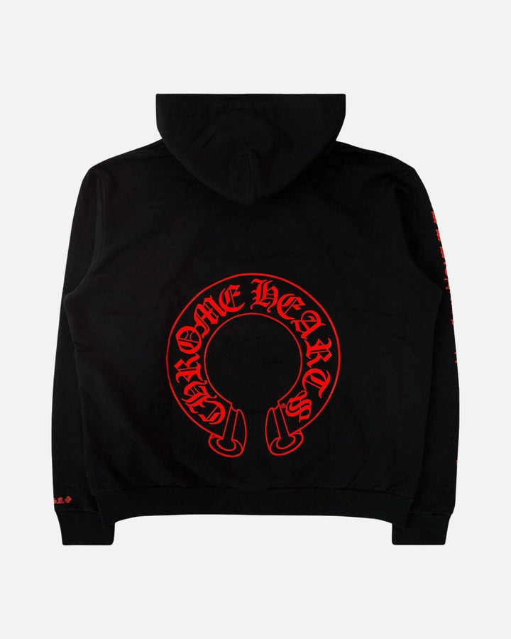 Chrome Hearts Web Exclusive Horseshoe Hoodie Black/Red - back