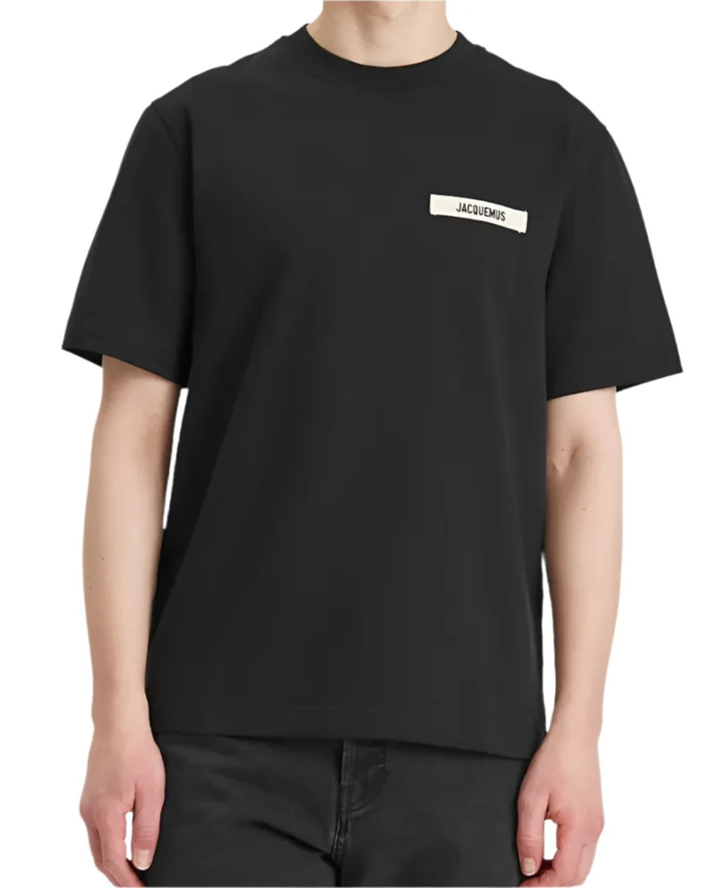Jacquemus Gros Grain Logo T-Shirt Black - view 2
