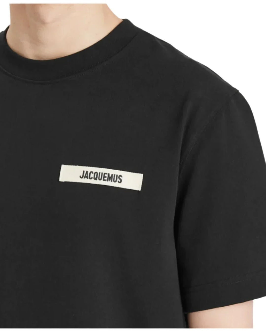 Jacquemus Gros Grain Logo T-Shirt Black - view 4