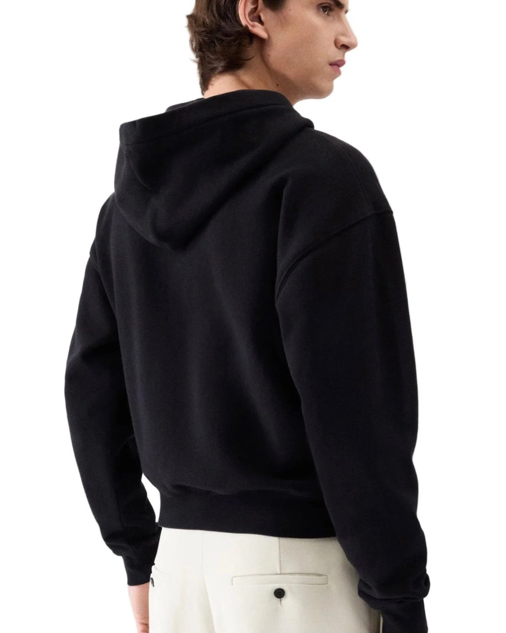 Jacquemus Gros Grain Logo Zipped Hoodie Black - view 2