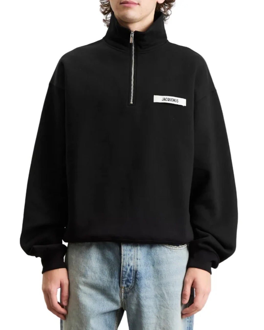 Jacquemus Gros Grain Zip Sweat Black - view 3