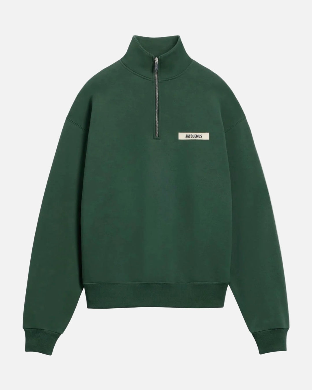 Jacquemus Gros Grain Zip Sweat Dark Green - view 1