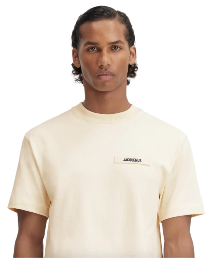 Jacquemus The Gros Grain T-Shirt Beige - view 3