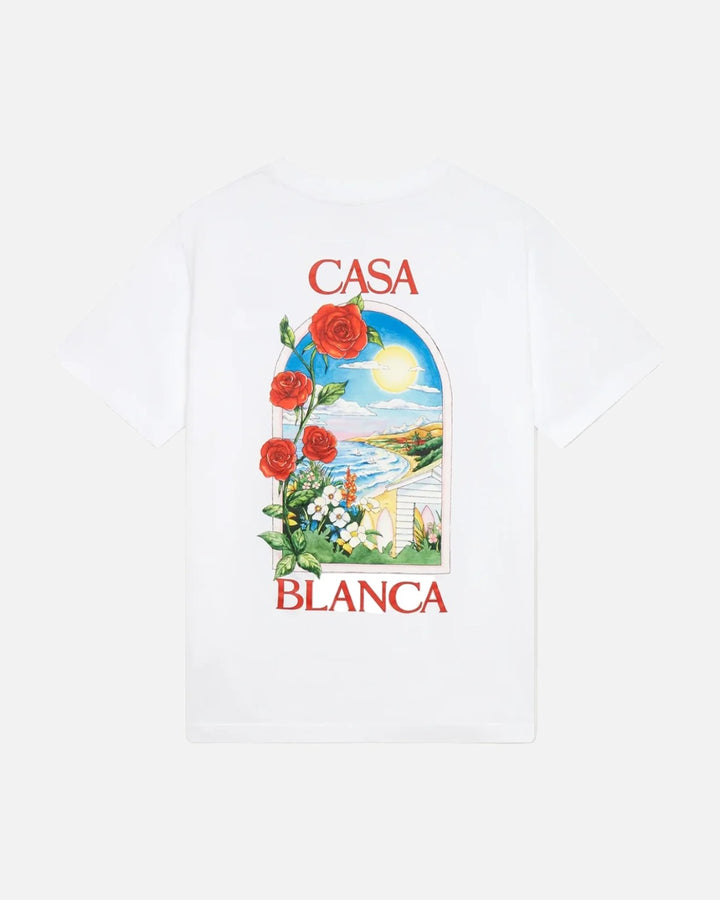 Casablanca LA Days Short Sleeve T-Shirt White - view 1