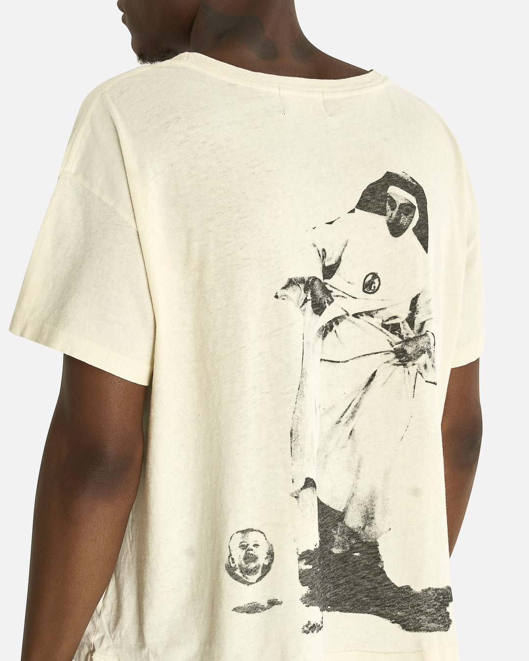 Enfants Riches Déprimés Nun Kicks Baby T-Shirt Dirty White - view 3