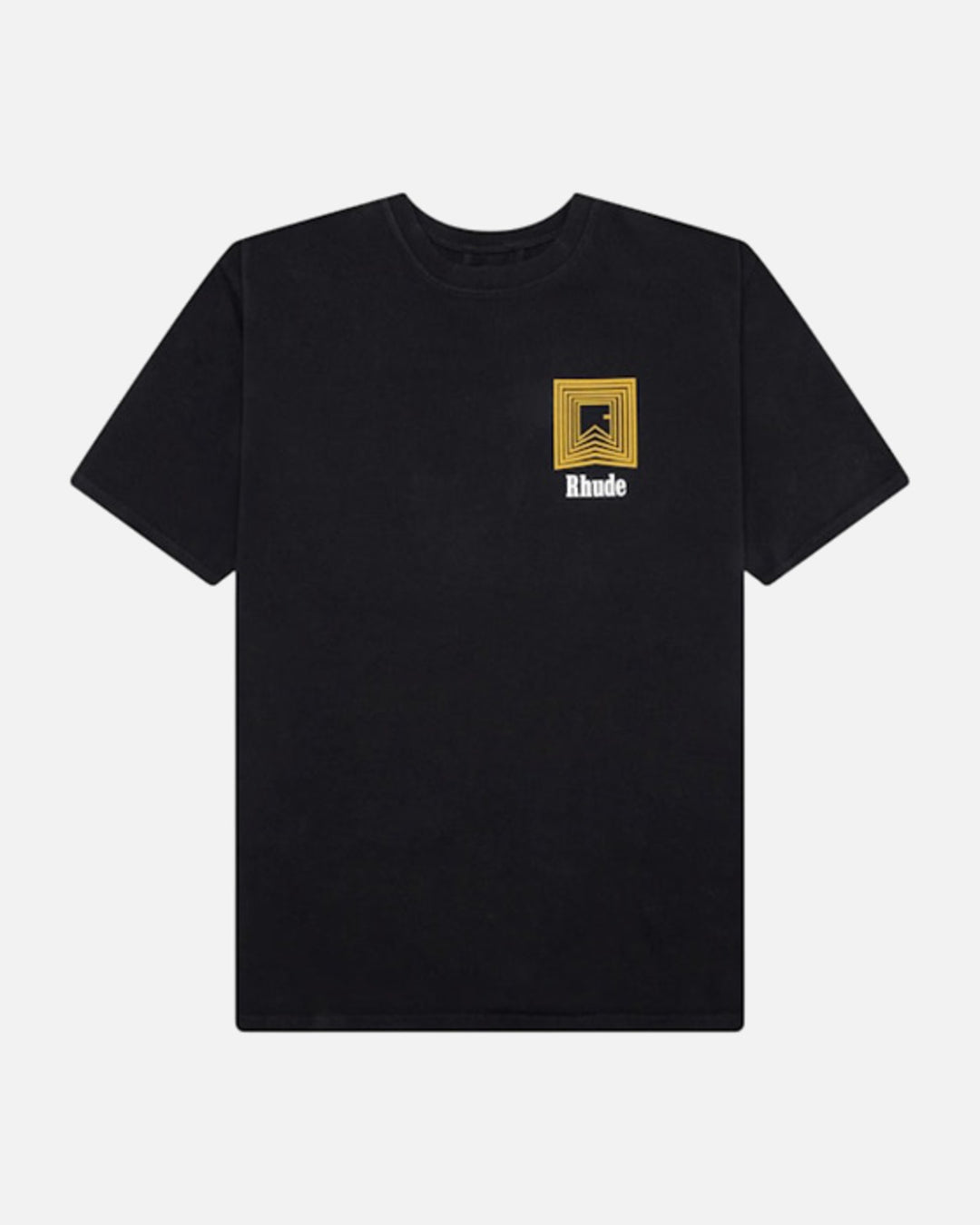 Rhude Chevron Logo Repeat T-Shirt Black - view 1