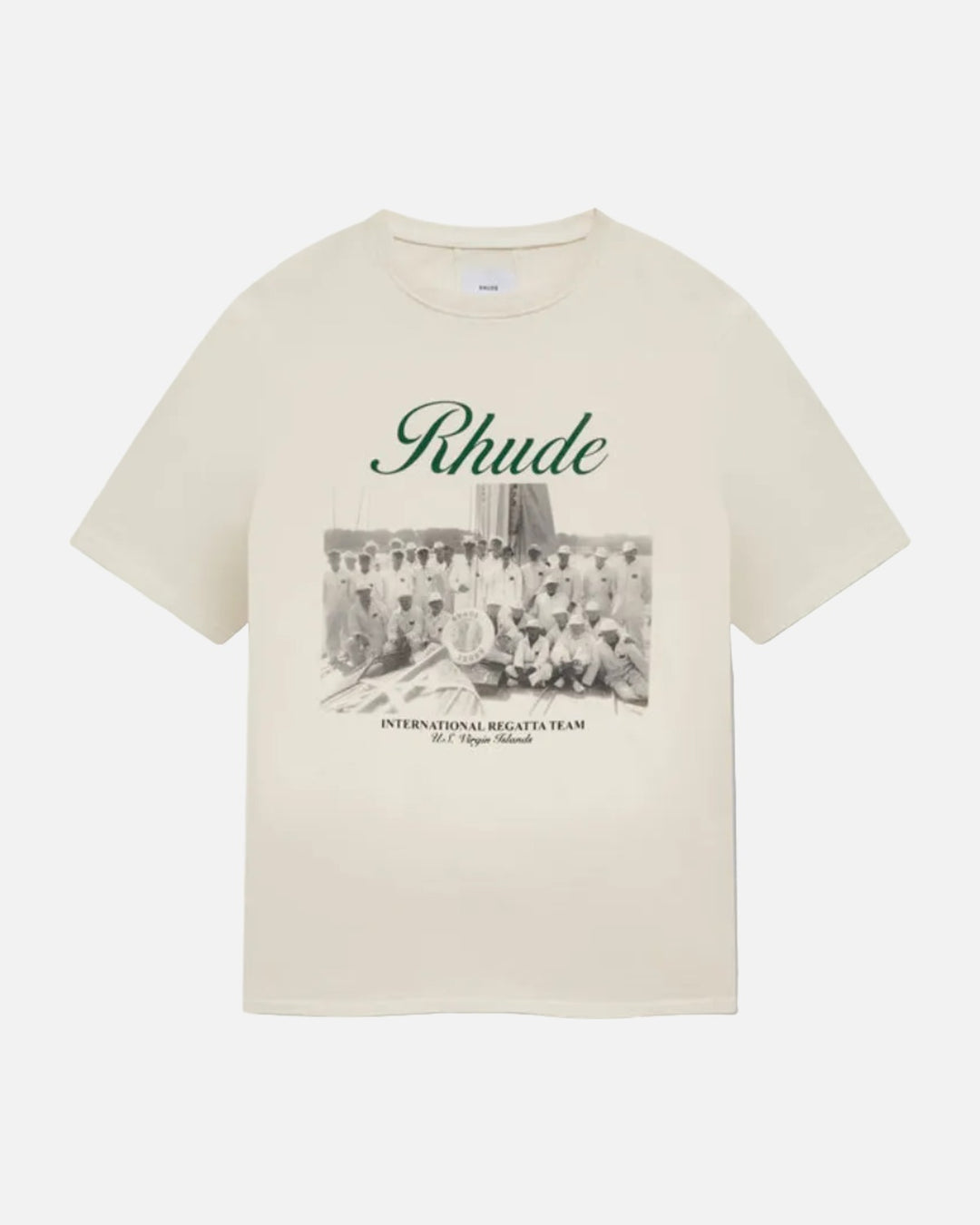 Rhude Virgin Islands Script T-Shirt Cream - view 1