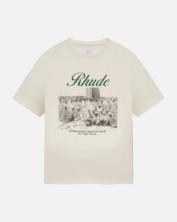 Rhude Virgin Islands Script T-Shirt Cream - view 1